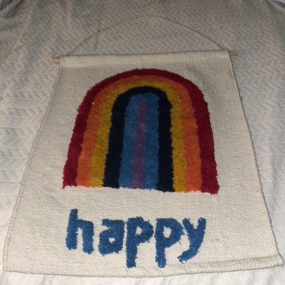 Happy Rainbow Needlepoint Art - Picture 1 of 4